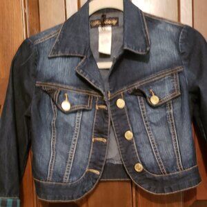 Ladies' Sz. S Fabulosity denim jacket; pre-owned; long sleeve;machine wash/dryer